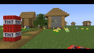 Minecraft  TNT Village [upl. by Nauqram]