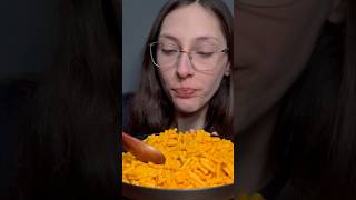 ASMR MACARONI AND CHEESE  EATING SOUNDS WITHOUT TALKING [upl. by Neelav]