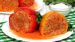 Вкуснейший Фаршированный перец Простой рецепт Как приготовить фаршированные перцы в кастрюле [upl. by Rexanne171]