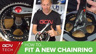 How To Fit New Chainrings On Your Road Bike [upl. by Eeclehc]