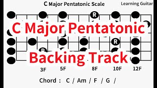 C Major Pentatonic Backing Track amp C Major ScaleCAmFG Good for Improvisation Beginner [upl. by Anertac969]