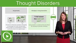 Thought Disorders Different Types amp Diagnoses – Psychiatry  Lecturio [upl. by Anilehcim763]