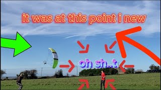 paramotor maiden and crash [upl. by Uamak285]