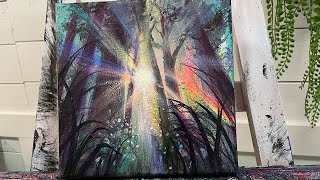 How To Paint FOREST OF DREAMS  Acrylic Painting Tutorial [upl. by Haldeman189]