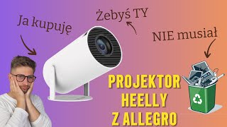 Projektor rzutnik  Heelly z ALLEGRO 3 projektor taniprojektor allegro aliexpress [upl. by Faria285]