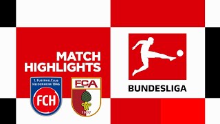 1 FC Heidenheim vs FC Augsburg  Highlights  Bundesliga 202425 [upl. by Sneed427]