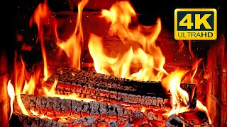 🔥 FIREPLACE Ultra HD 4K Fireplace with Crackling Fire Sounds Fireplace Burning Fire Background [upl. by Jyoti910]