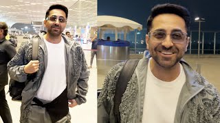 Ayushmann Khurrana Spotted At Airport [upl. by Harriman]