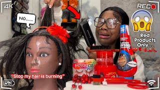 Doing my Mannequin hair only using RED Spicy Products [upl. by Oeht882]