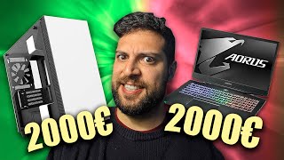 ¡Portatil de 2000€ VS PC 2000€ ¿Donde está la diferencia  Aorus 15 Portatil Gaming RTX 2060 [upl. by Aieki532]