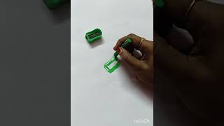 How to draw  sharpener  easily with the pastel colours shortsletters leaves and lines [upl. by Brittney]