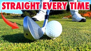 How To Hit Straight Iron Shots Consistently  Simple Golf Swing Drill [upl. by Dirgis]