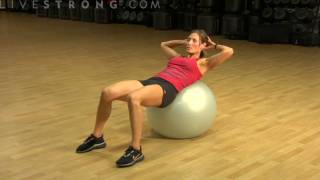 How to Do Abdominal Crunches Using a Balance Ball [upl. by Okim]