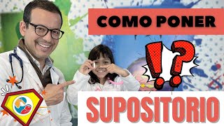 Como poner un supositorio Te sorprenderás que lo haces mal [upl. by Engapmahc]