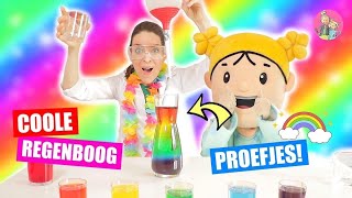 Leuke Regenboog Proefjes En Water Experimenten ZOETE ZUSJES CHALLENGE ♥DeZoeteZusjes♥ [upl. by Ueihtam]