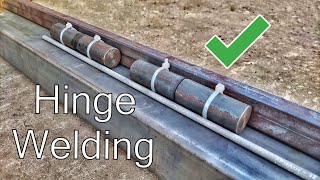 Easy Way to Weld Metal Hinge [upl. by Dranyar235]