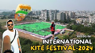 International Kite Festival 2024 Surat  Makarsankranti 2024  Vatsal Jariwala  vlog 151 [upl. by Zoa]