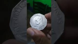 Decagonal 2 peso coin 1990coin respect shorts [upl. by Vinay739]