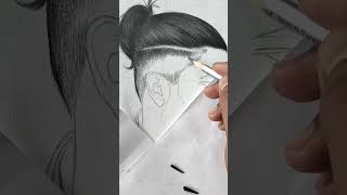 Graphite vsvs Charcoal 😱 graphite🔥🔥🔥🔥🔥🔥🔥 watch full video art artcomposition realistichair [upl. by Castara]