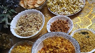 Diwali snacks 1 Month Storable Crispy10 types of Snacks easy n simple way mai is diwali par [upl. by Aysa]