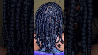 Jumbo box braids with brazilian wool boxbraids jumboboxbraids naturalhair [upl. by Jutta]