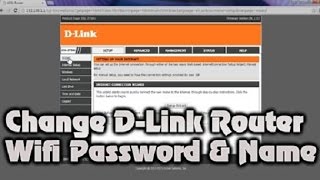 How To Change Wifi Password  Change Your Dlink Router Wifi Password [upl. by Rehpetsirhc]