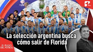 Selección argentina se ecnuentra en Florida y busca la manera de salir debido al huracán [upl. by Ecnaled]