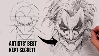 How To Draw the Joker  Sketch Tutorial [upl. by Abigale]