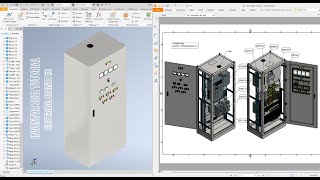 Autodesk Inventor 2021 Tutorial E13  Electrical cabinet 2 [upl. by Schmitt]