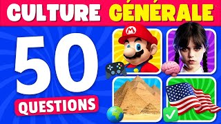 Estu un VRAI GÉNIE  📚🤓 50 Questions de CULTURE GÉNÉRALE ✅ [upl. by Sosthena]