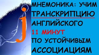 Транскрипция АНГЛИЙСКОГО – 11 минут учим по устойчивым ассоциациям Мнемоника [upl. by Nugesulo265]