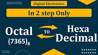 Octal to Hexadecimal Conversion  Hexadecimal to Octal Conversion  Number System  Mruduraj [upl. by Mcculloch]