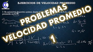 PROBLEMAS DE VELOCIDAD PROMEDIO  FISICA PARTE 1 [upl. by Alistair2]