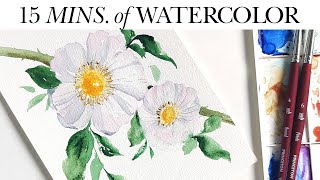 Masterclass Italian Field Rose Watercolor Tutorial [upl. by Llehcear444]