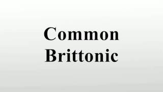 Common Brittonic [upl. by Hinckley]