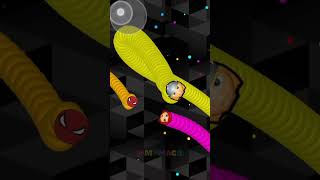 Worms Zone Superhero Black Widow Game Cacing Superhero Magic Gameplay 628 [upl. by Errick]