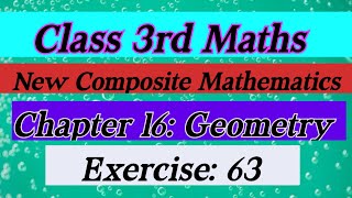 Class 3rd MathsNew Composite Mathematics Chapter 16 Geometry Ex 63 MSStudyforCBSEPattern [upl. by Tallou]