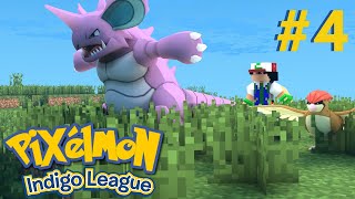 PIDGEOTTO E NIDOKING  Pixelmon Indigo League EP4 [upl. by Nirro486]