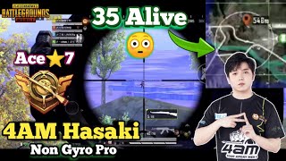 4am Hasaki Ace⭐7 Ranked Match • No Gyro M762  Kar98 in Conquerer Push👀 Pubg Mobile [upl. by Oile]