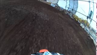 Earlywine Racing Indoor MX 1415 Track Helmet Cam [upl. by Ramirolg]