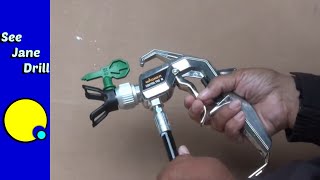 How to use an Airless SprayerHow to Paint FAST [upl. by Isbel709]