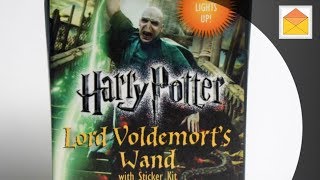 Harry Potter Lord Voldemorts Wand With Sticker Kit Unpacking In Hand Review [upl. by Getter]