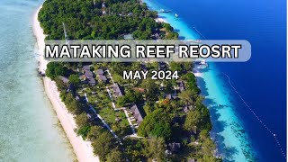 Mataking Reef Resort Island Semporna Aerial View Sabah Malaysia  May 2024 [upl. by Anivlac]