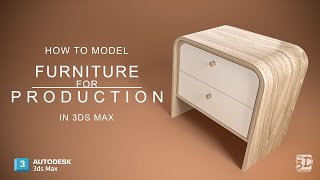 How to create 3D furniture model suitable for production in 3ds max [upl. by Huber]