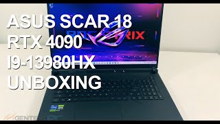 Asus ROG Strix Scar 18 Unboxing amp Benchmarks I913980HX  nVidia RTX 4090 [upl. by Cooperman581]