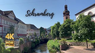 Schramberg Germany Walking Tour  Summer Stroll around the beautiful Town  4K HDR [upl. by Nonac904]