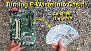 Turning EWaste Into Cash Smelting Gold amp Silver From Circuit Boards [upl. by Ahsinel]