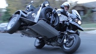 Custom OffRoad BMW R1150GS Adventure Sidecar Built By Boxer Metal GoPro Hero 3 [upl. by Baerman]