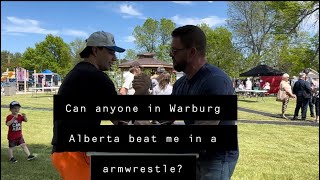 Can anyone in Warburg AB beat me in a armwrestle [upl. by Graces]