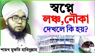 স্বপ্নে লঞ্চ দেখলে কি হয় স্বপ্নে নৌকা দেখলে কি হয় শায়খ হাবিবুল্লাহ  sopne lonch dekhle ki hoy [upl. by Leirol]